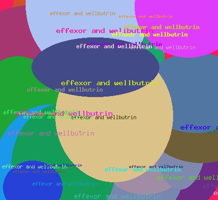 Effexor and wellbutrin